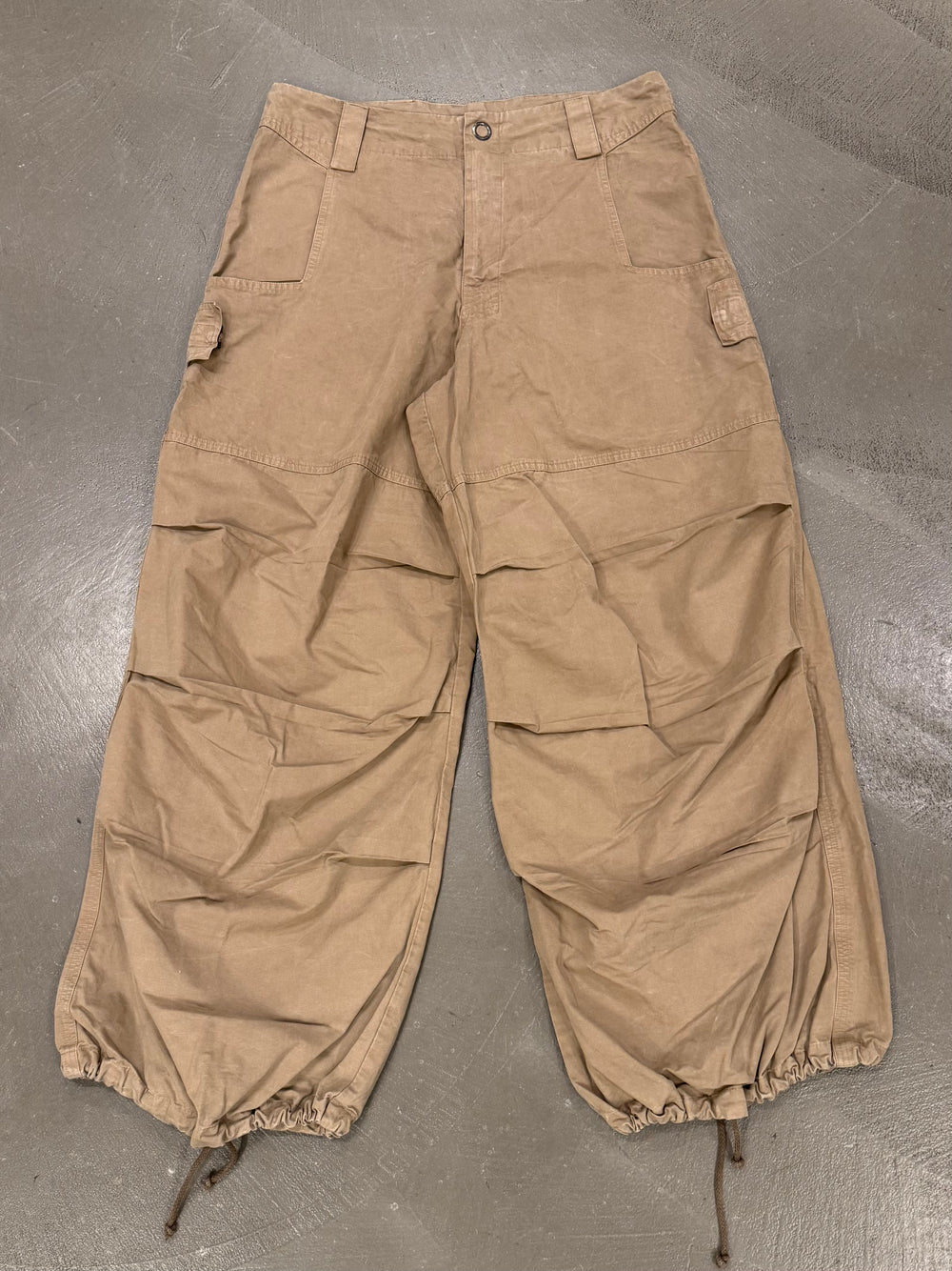 1990s Armani oversized parachute pants