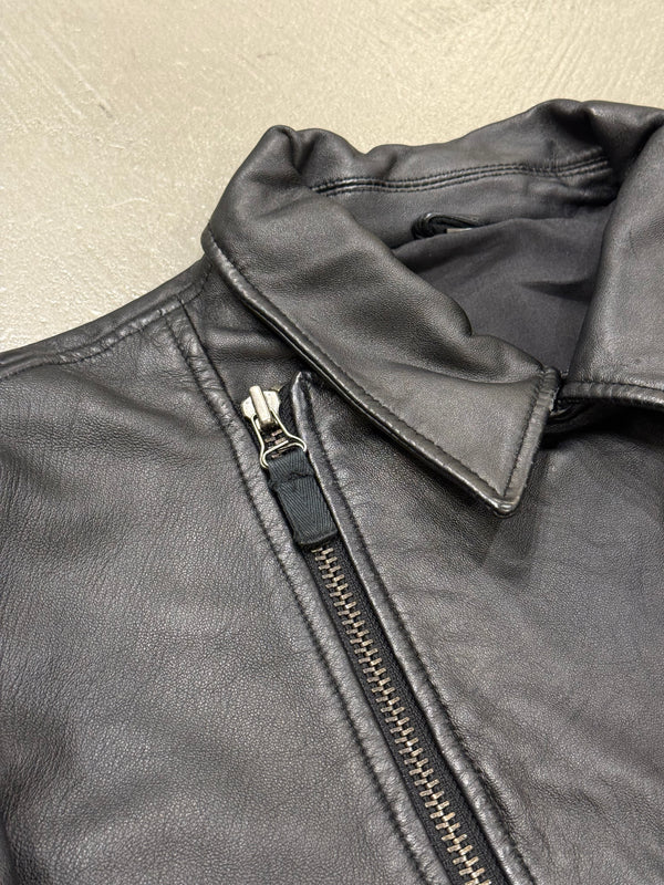 S/S2004 Helmut Lang Dragonfly cutout elbow leather biker jacket