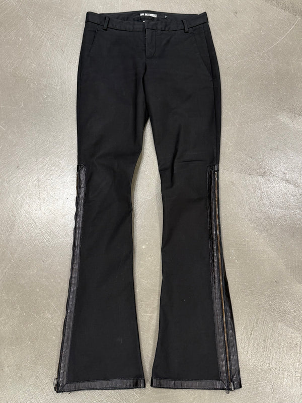 2000s Dirk Bikkembergs full zip flared pants