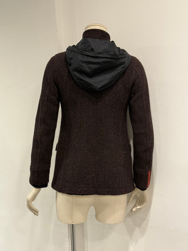 2000s Prada hooded field wood jacket