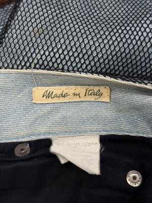 2000s Jean Paul Gaultier mesh double layer pants