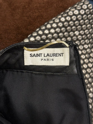 Saint Laurent sample metallic studs heavy skirt