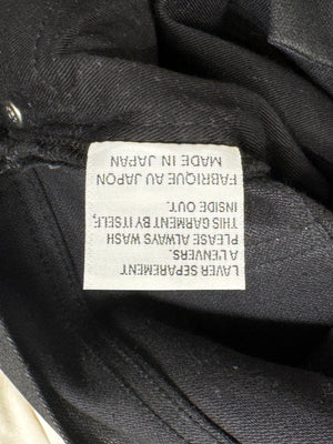 2000s Dior by Hedi Slimane coated denim