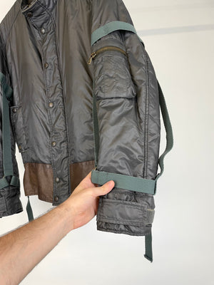 2003 Dolce & Gabbana bondage bomber jacket