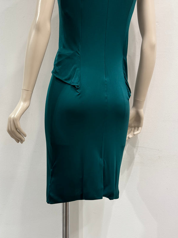 2008 Gucci draped green dress