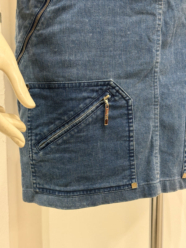 S/S2004 Christian Dior by Galliano runway mini zipper skirt