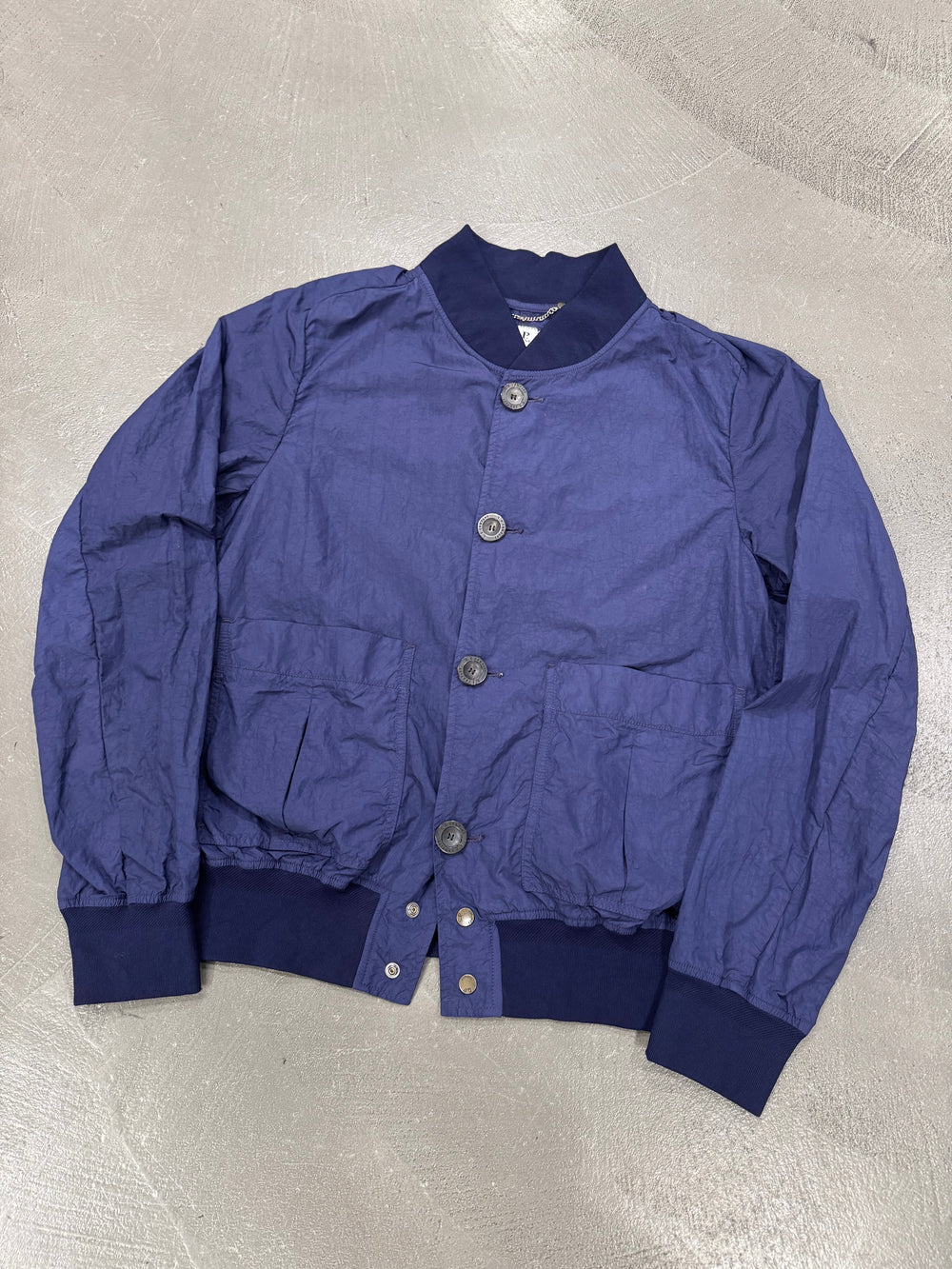 CP Company blue nylon bomber jacket