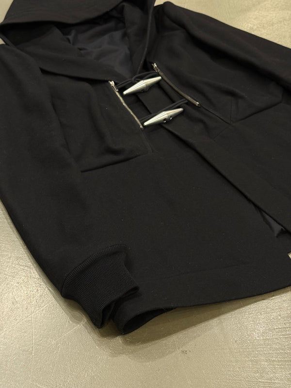 F/W2011 Rick Owens “LIMO" metal hook hooded coat