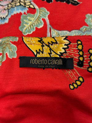 S/S 2003 Roberto Cavalli "Chinoiserie" floral top