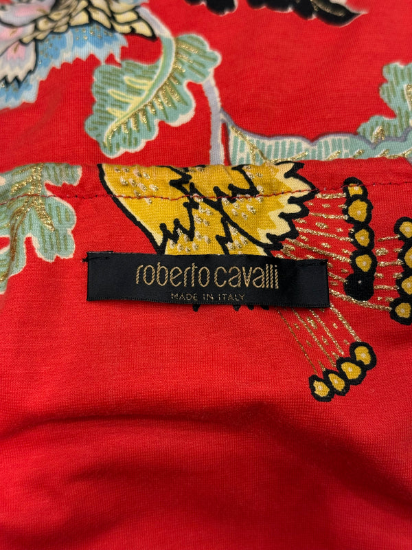S/S 2003 Roberto Cavalli "Chinoiserie" floral top