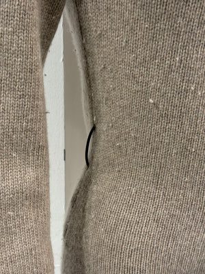 2000s Prada wool fur-trim hooded cardigan
