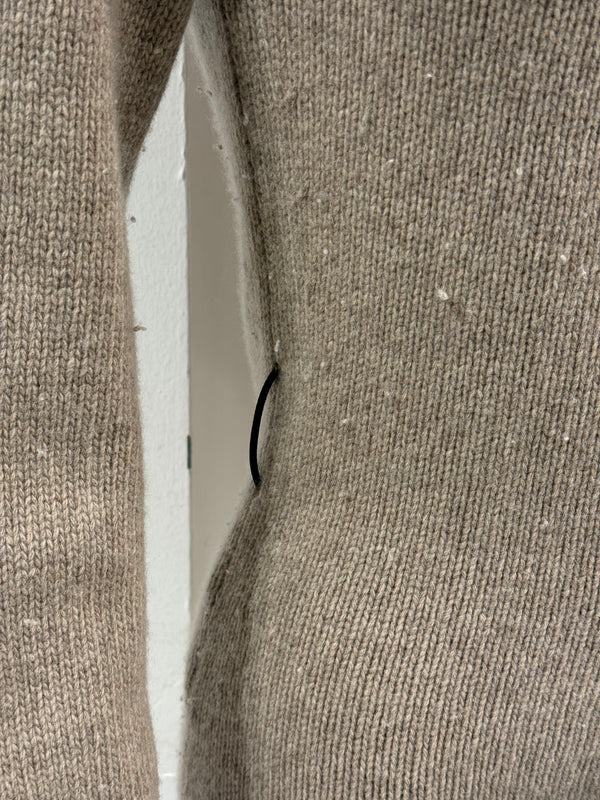 2000s Prada wool fur-trim hooded cardigan