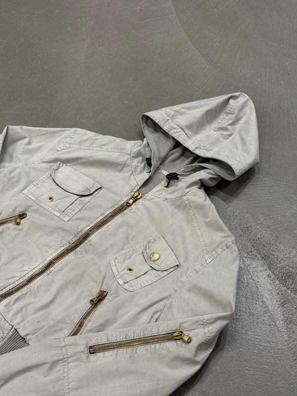 2000s Dolce & Gabbana cropped zipper military jacket