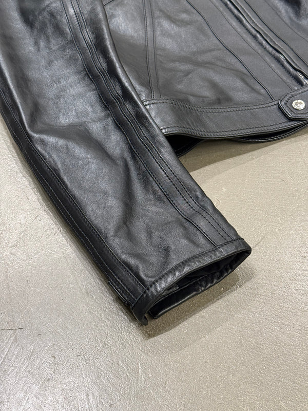 2020s Dolce & Gabbana moto biker leather jacket