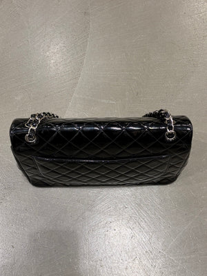 2013-2014 Chanel Large Flap double chain matelasse patent leather bag