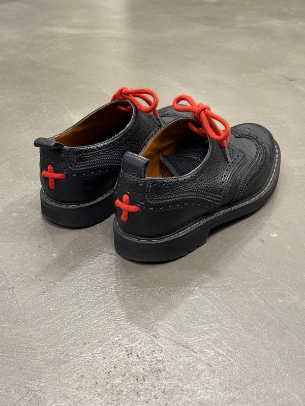 2010s Givenchy by Riccardo Tisci metal seam derby shoes