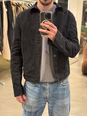 2000s Dior by Hedi Slimane faded raw cotton jacket