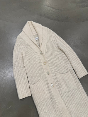 2000s Maison Margiela long wool cardigan