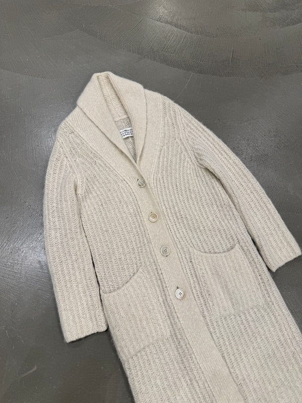 2000s Maison Margiela long wool cardigan