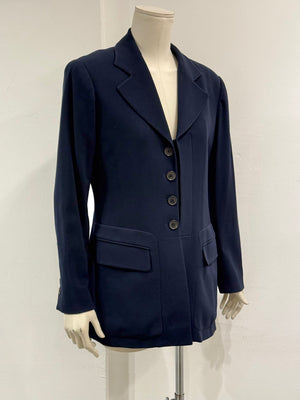 1990s Hermes wool tailored blazer