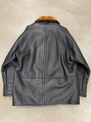 1980s Marithe Francois Girbaud heavy shearling coat