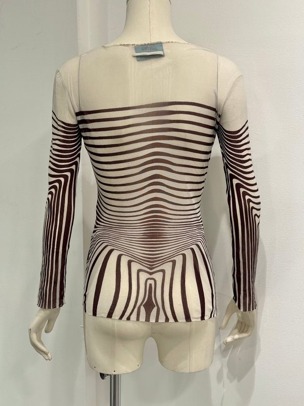 1995 Jean Paul Gaultier cyberbaba mesh top