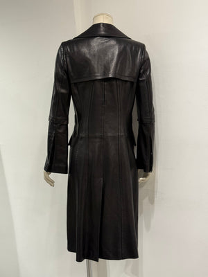 2004 Gucci by Tom Ford leather trench coat
