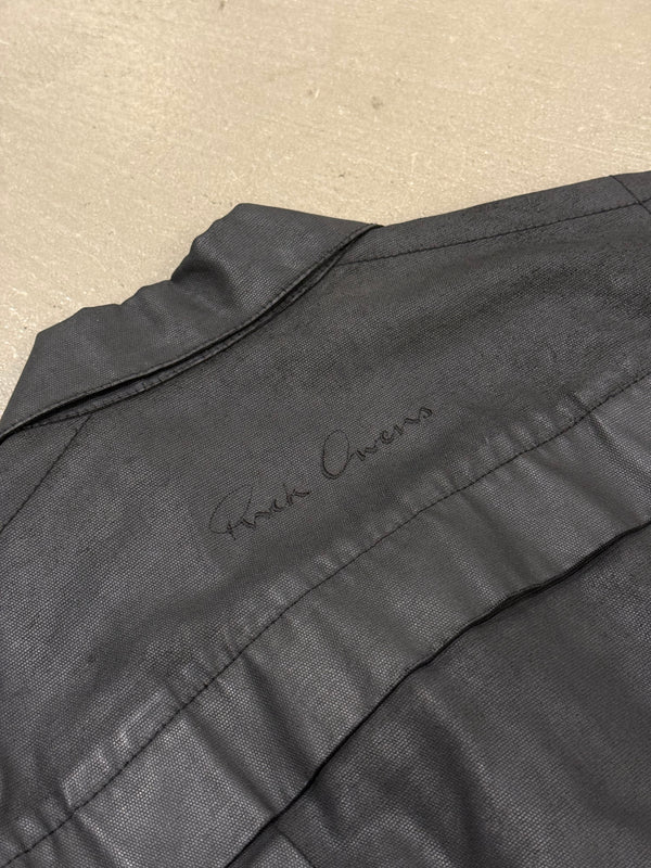 S/S2003 Rick Owens "Suckerball" runway waxed denim jacket