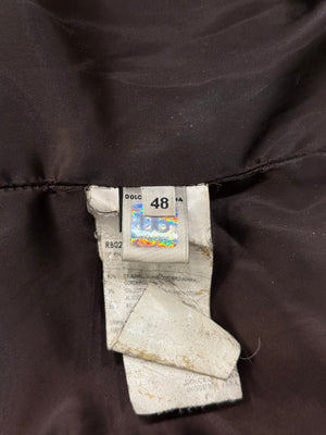A/W2003 Dolce & Gabbana coyote fur multi-pockets cargo leather jacket