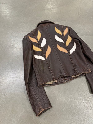 2003 EMPORIO ARMANI patches leather jacket