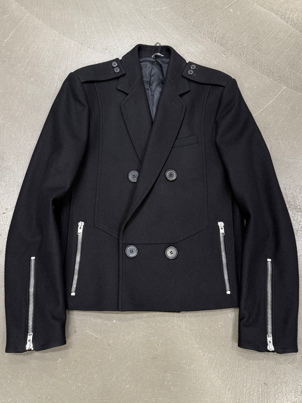 A/W2007 Dior by Hedi Slimane “Navigate” double breasted military jacket