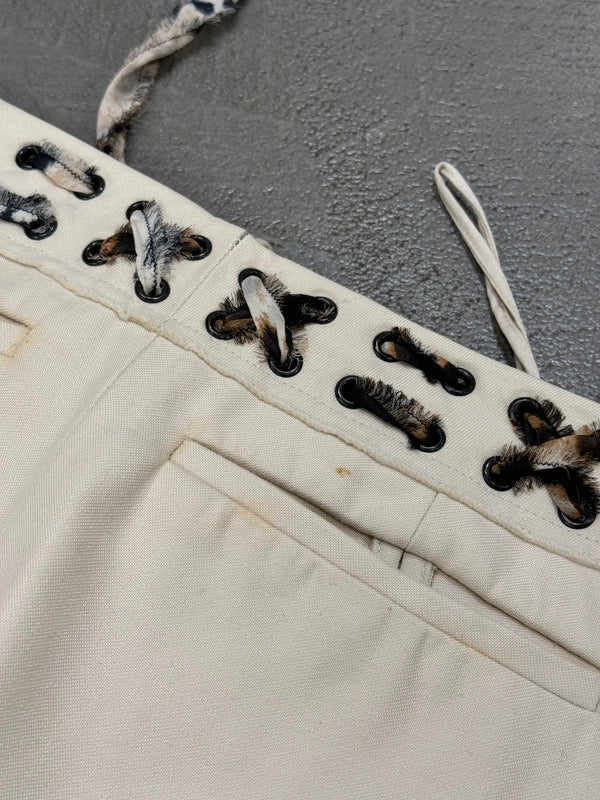 A/W2002 Yves Saint Laurent by Tom Ford Mombasa lace-up trousers