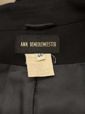2000s Ann Demeulemeester long belted coat