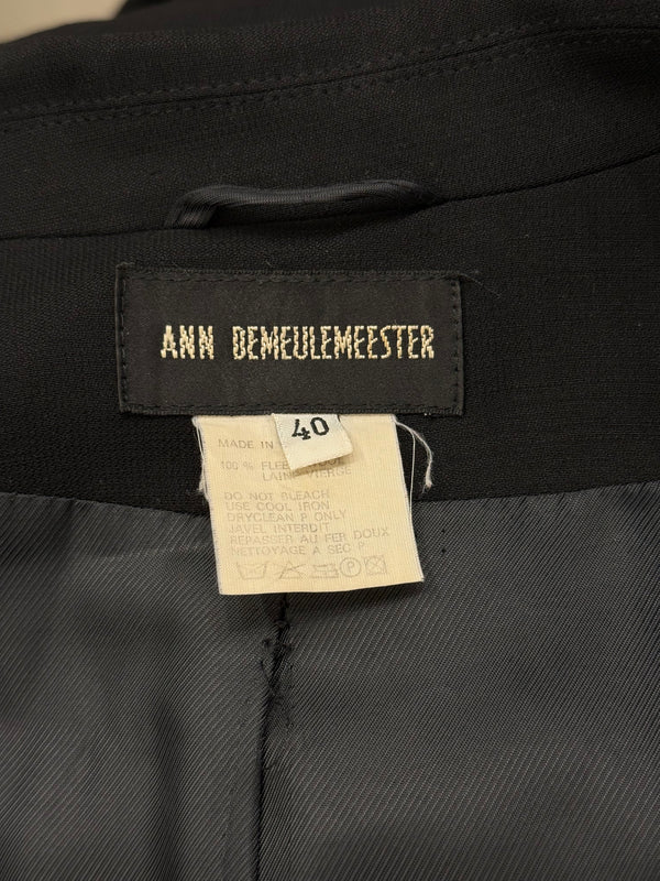 2000s Ann Demeulemeester long belted coat