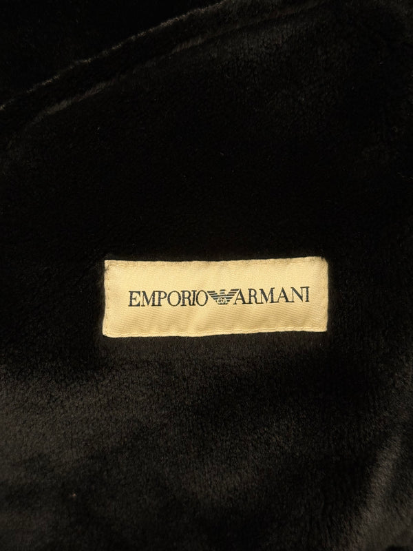 1990s Armani hooded faux shearling jacket