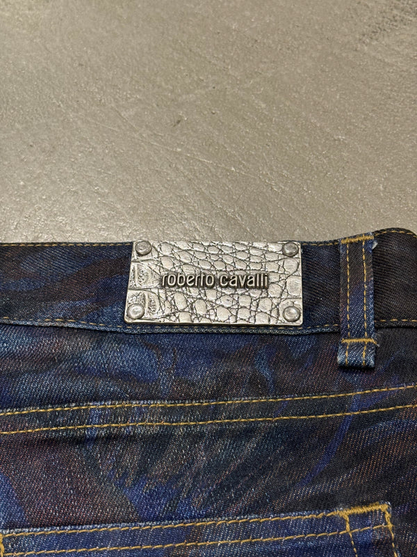 2000s Roberto Cavalli printed illusion pants