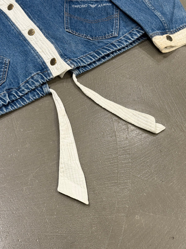 1990s Emporio Armani cropped denim jacket