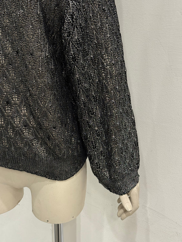 2020 Saint Laurent silver knit