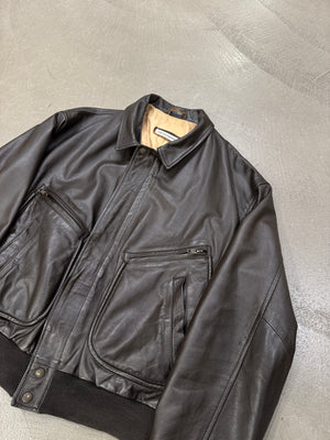 1990s Emporio Armani aviator bomber jacket