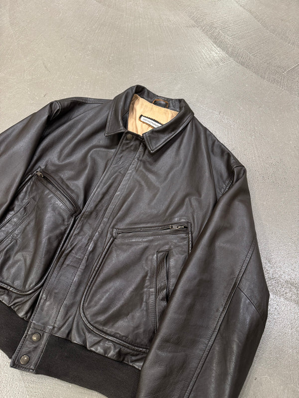 1990s Emporio Armani aviator bomber jacket