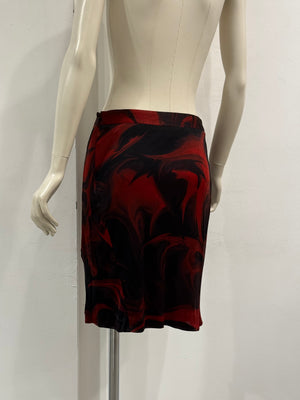 S/S2001 Gucci by Tom Ford lava print midi skirt