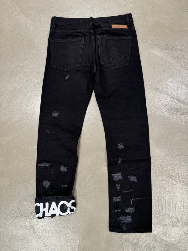 A/W2016 Vivienne Westwood “CHAOS” distressed jeans