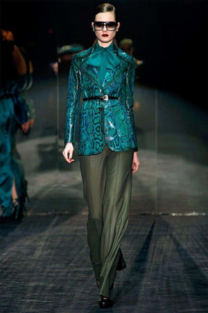 A/W2011 Gucci by Frida Giannini “90th anniversary” python runway coat
