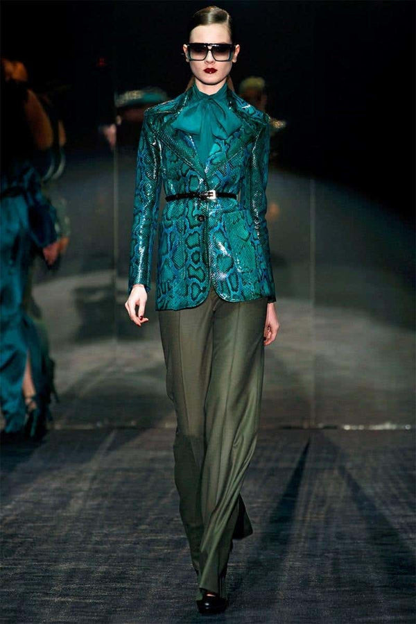 A/W2011 Gucci by Frida Giannini “90th anniversary” python runway coat