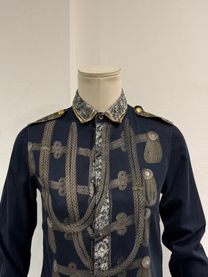 A/W2009 Dolce & Gabbana trompe l’oeil Napoleon officer shirt