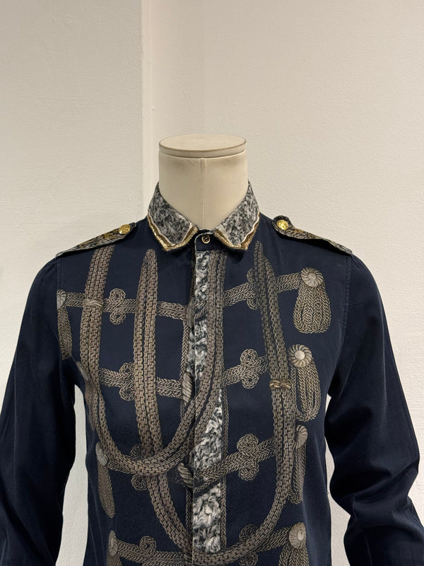 A/W2009 Dolce & Gabbana trompe l’oeil Napoleon officer shirt