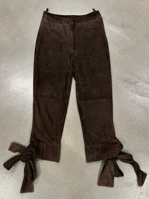 F/W2002 Yves Saint Laurent by Tom Ford bow tie leather short trousers