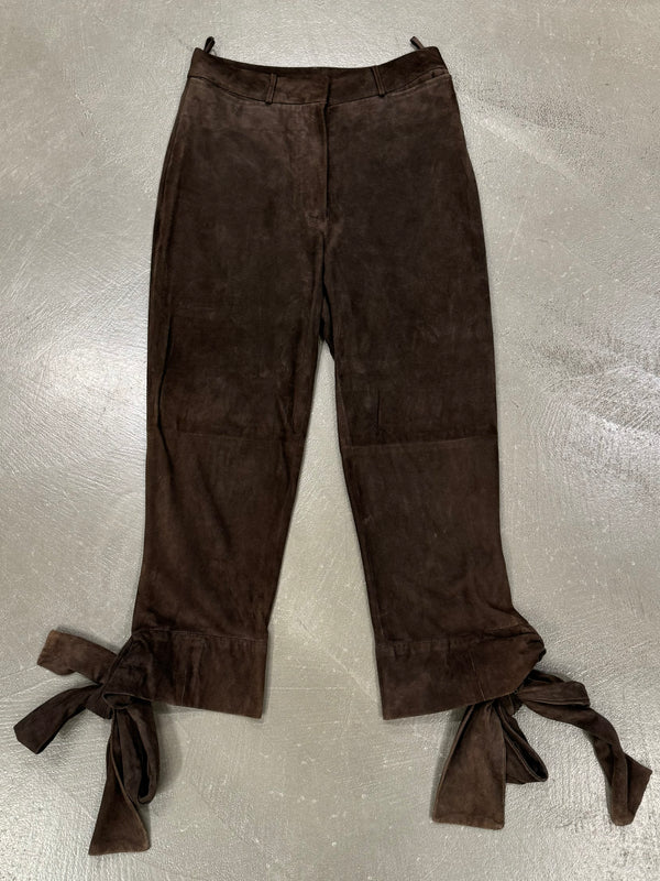 F/W2002 Yves Saint Laurent by Tom Ford bow tie leather short trousers