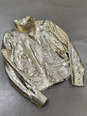 S/S2010 Gucci by Frida Giannini runway real alligator biker jacket