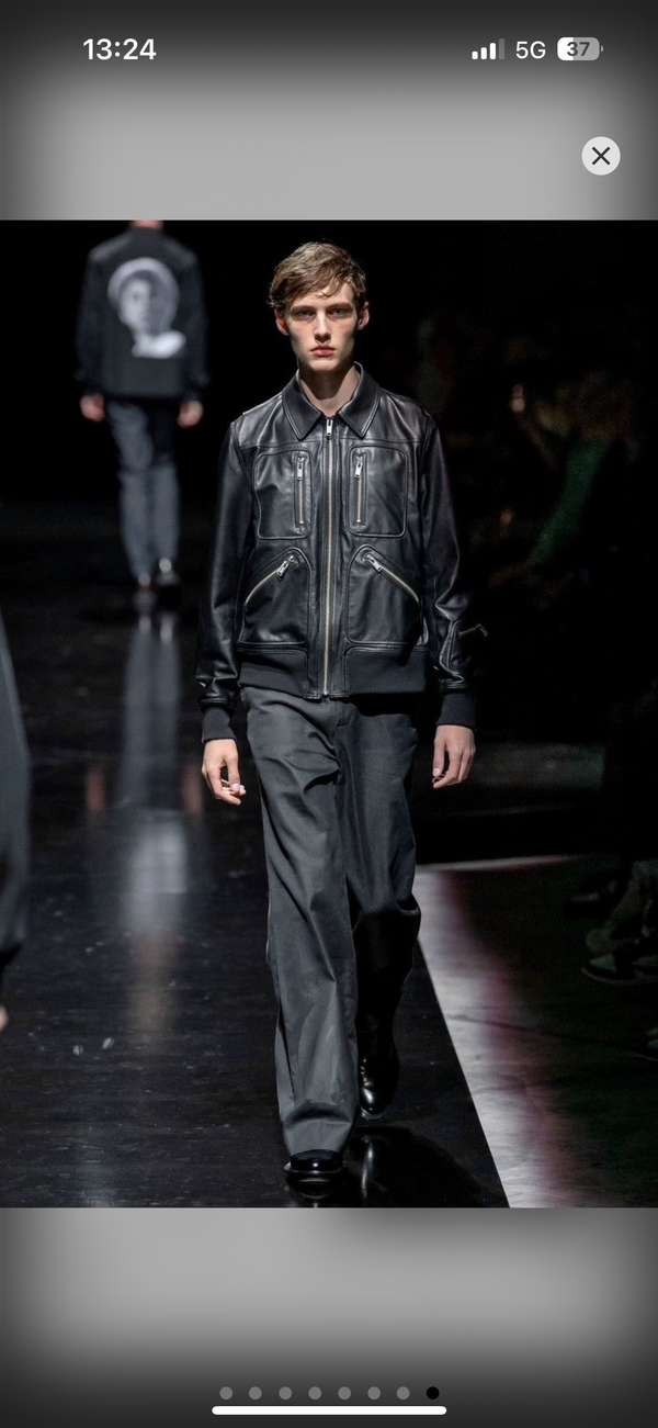 S/S2020 Undercover Cindy Sherman leather jacket